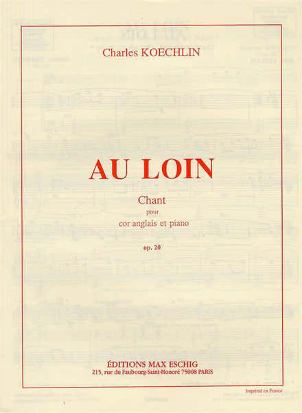 KOECHLIN - AU LOIN - COR ANGLAIS ET PIANO