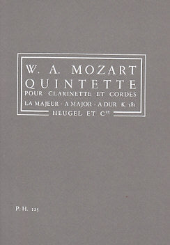 Heugel Mozart W. A. - Quintette KV 581 - Conducteur De Poche
