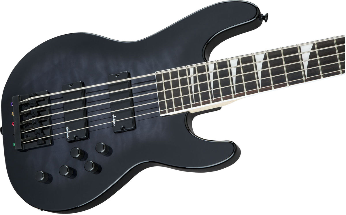 JS3Vq Basso da concerto Js Ama Nero trasparente Burst