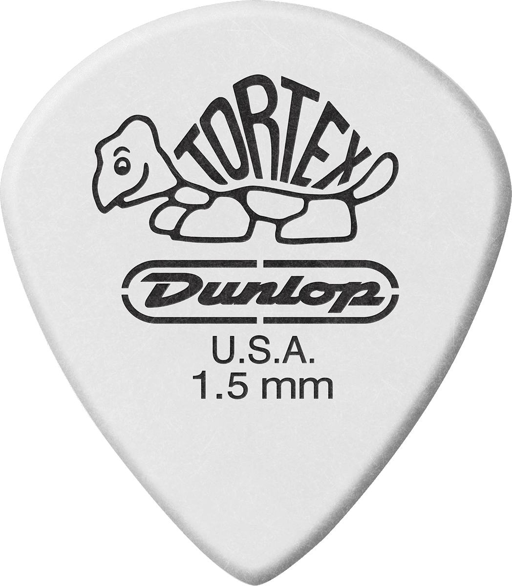 12 x 1,50mm Tortex Bianco Jazz III
