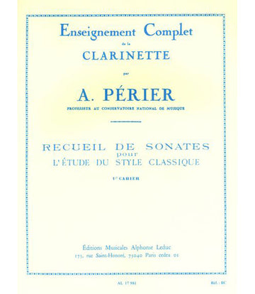 PERIER A. - PERIER - RECUEIL DE SONATES VOL.1
