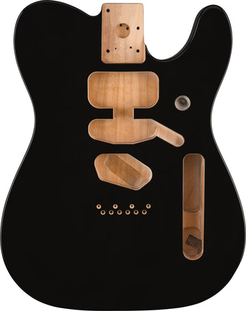 Deluxe Telecaster SSH Corpo in Ontano Montaggio del Ponte Moderno, Nero