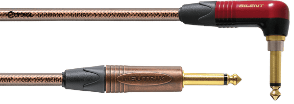 Cavo per Chitarra Jack/jack Silent Angolato Metallo - 3M