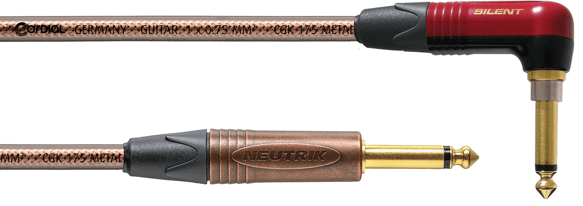 Cavo per Chitarra Jack/jack Silent Angolato Metallo - 3M