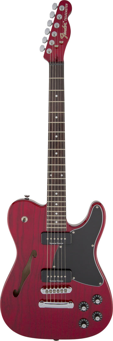 Telecaster JA-90 Thinline Signature Jim Adkins LRL Rosso cremisi trasparente
