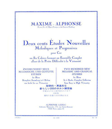 MAXIME-alphonse - 200 nuovi studi Vol.2 - Corno