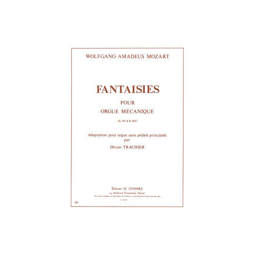 Mozart - Fantaisies KV594 et KV608 - Organo Senza Pedale