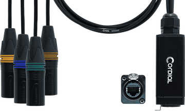 ADATTATORE DMX - RJ45 4 XLR MASCHI 5 POLI 70 CM