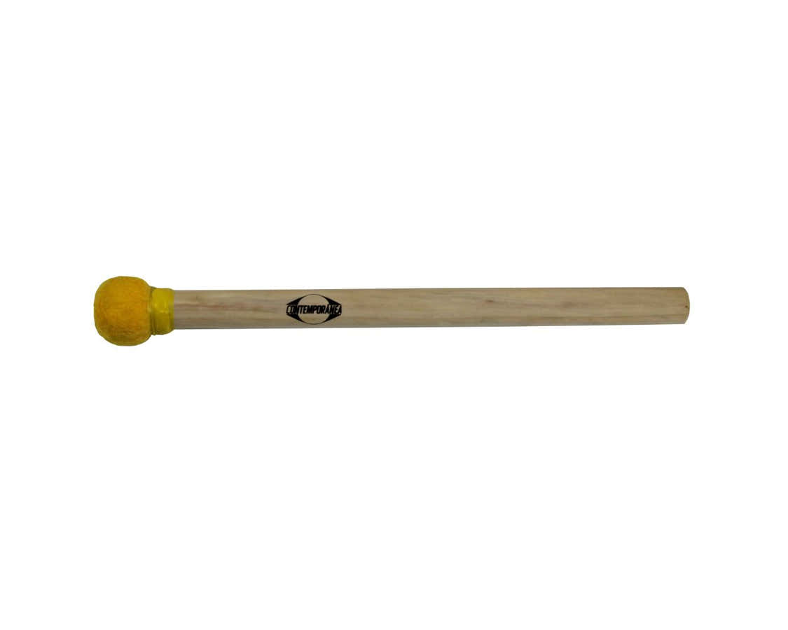C-BS08y Mailloche Di Surdo Gialla Legno Testa Piccola 35Cm