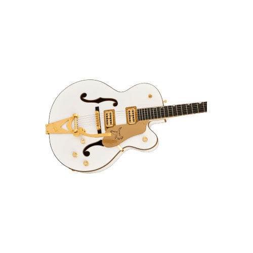 Synchromatic Falcon a corpo cavo Single-Cut con Bigsby EBO Bianco Snowcrest