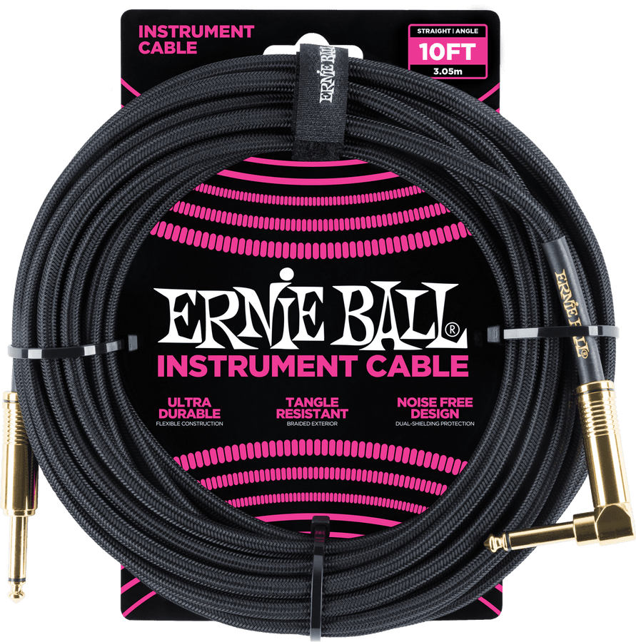 Cavi per Strumento Guaina Intrecciata Jack/jack Angolato 3M Nero