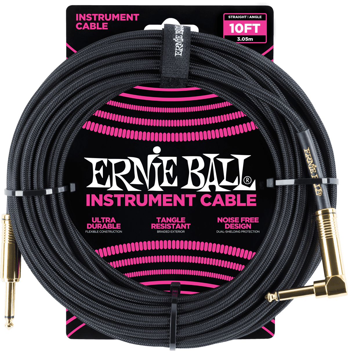 Cavi per Strumento Guaina Intrecciata Jack/jack Angolato 3M Nero