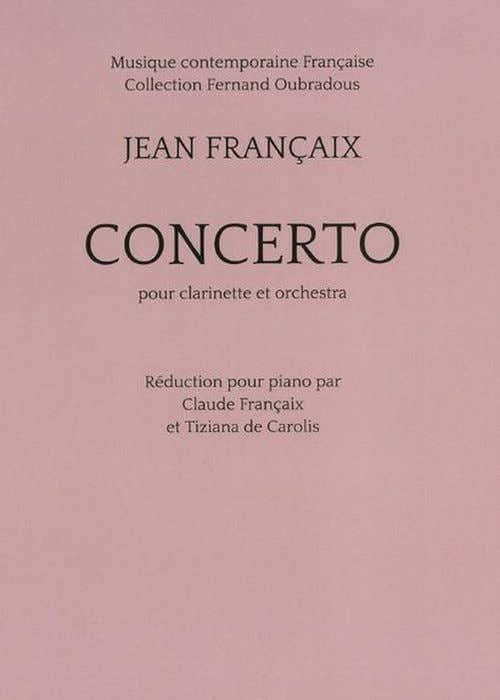 Francaix Jean - Concerto per clarinetto (riduzione per pianoforte)
