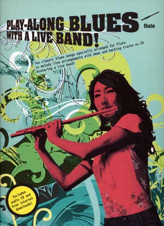Blues con accompagnamento di una band dal vivo + CD - Flauto