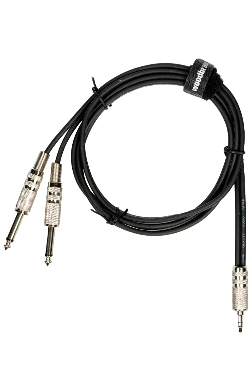 Cavo Mini Jack Stereo / 2 Jack Maschio - 1 m - AC25