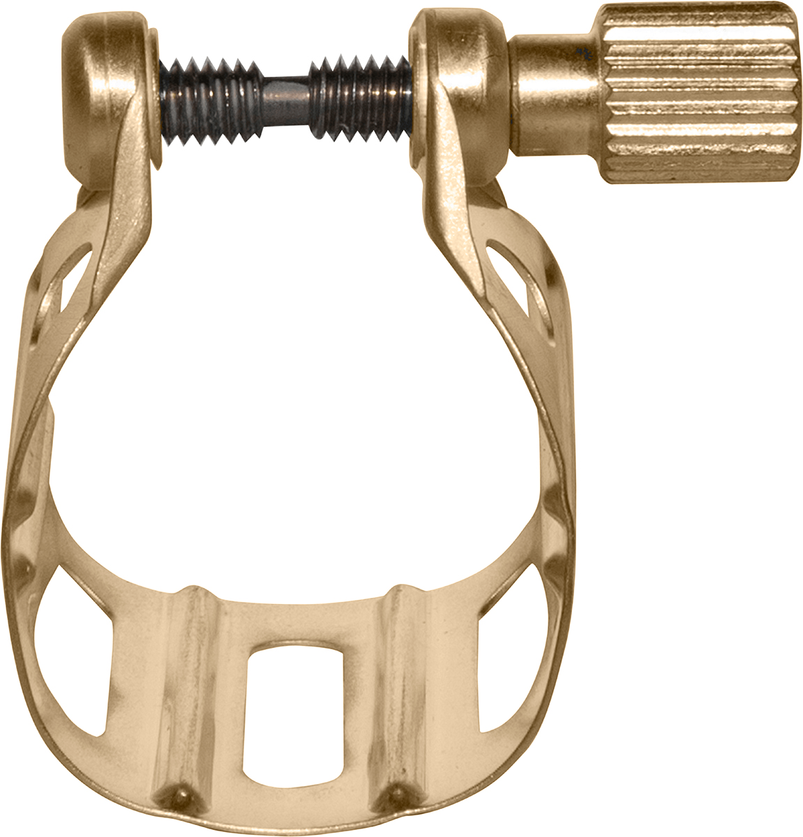 Legatura per Sax Alto/Tenore Metallo Jazz Verniciata Oro