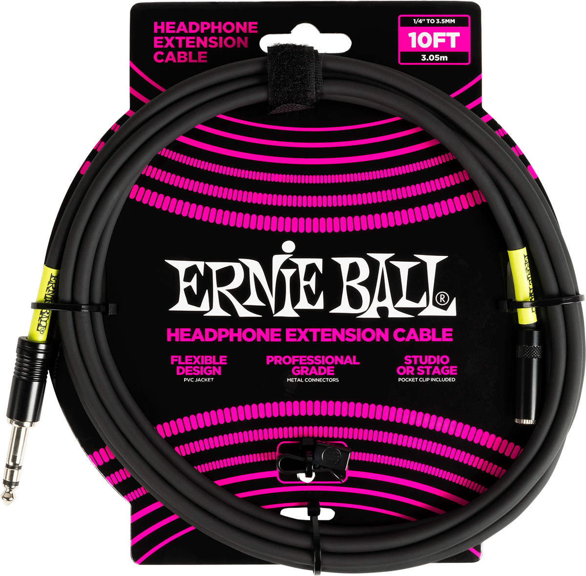 Ernie Ball Effects Prolunga Stereo Jack A Mini-Jack 3M Nera