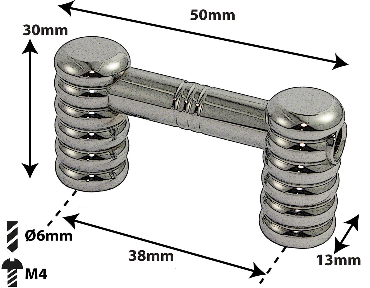 TL5S38B - BLOCCHETTO TUBO GRANCASSA - 38MM - SOLO (X1)