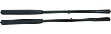 Bacchetta per tamborim 3 fili svasati nera, 36cm - dura