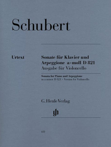 Schubert F. - Sonata For Piano And Arpeggione A Minor D 821 (op. Post.) (version For Violoncello)