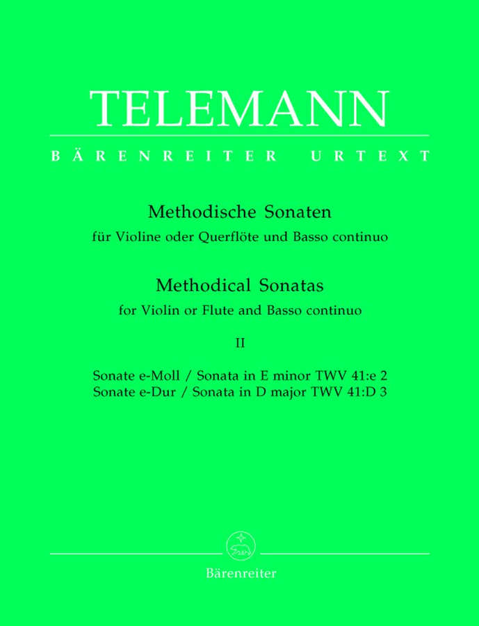 Telemann G.P. - 12 sonate metodiche Vol. 2 - Violino o flauto, basso continuo