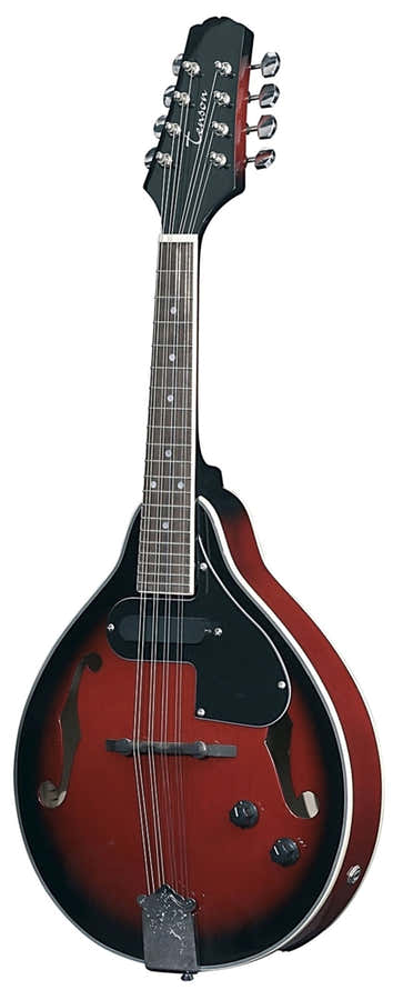 Mandolino Folk A-1E Black Cherry