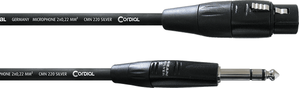 Cavo Audio XLR Femmina/jack Stereo 1,5 M