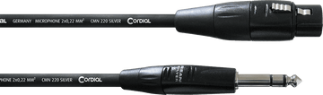 Cavo Audio XLR Femmina/jack Stereo 1,5 M