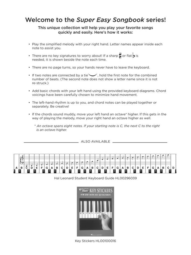 Pop Standards - Super Easy Songbook