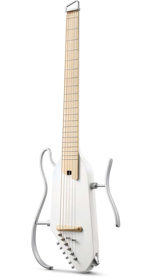 HUSH-I Pro Travel Guitar White
