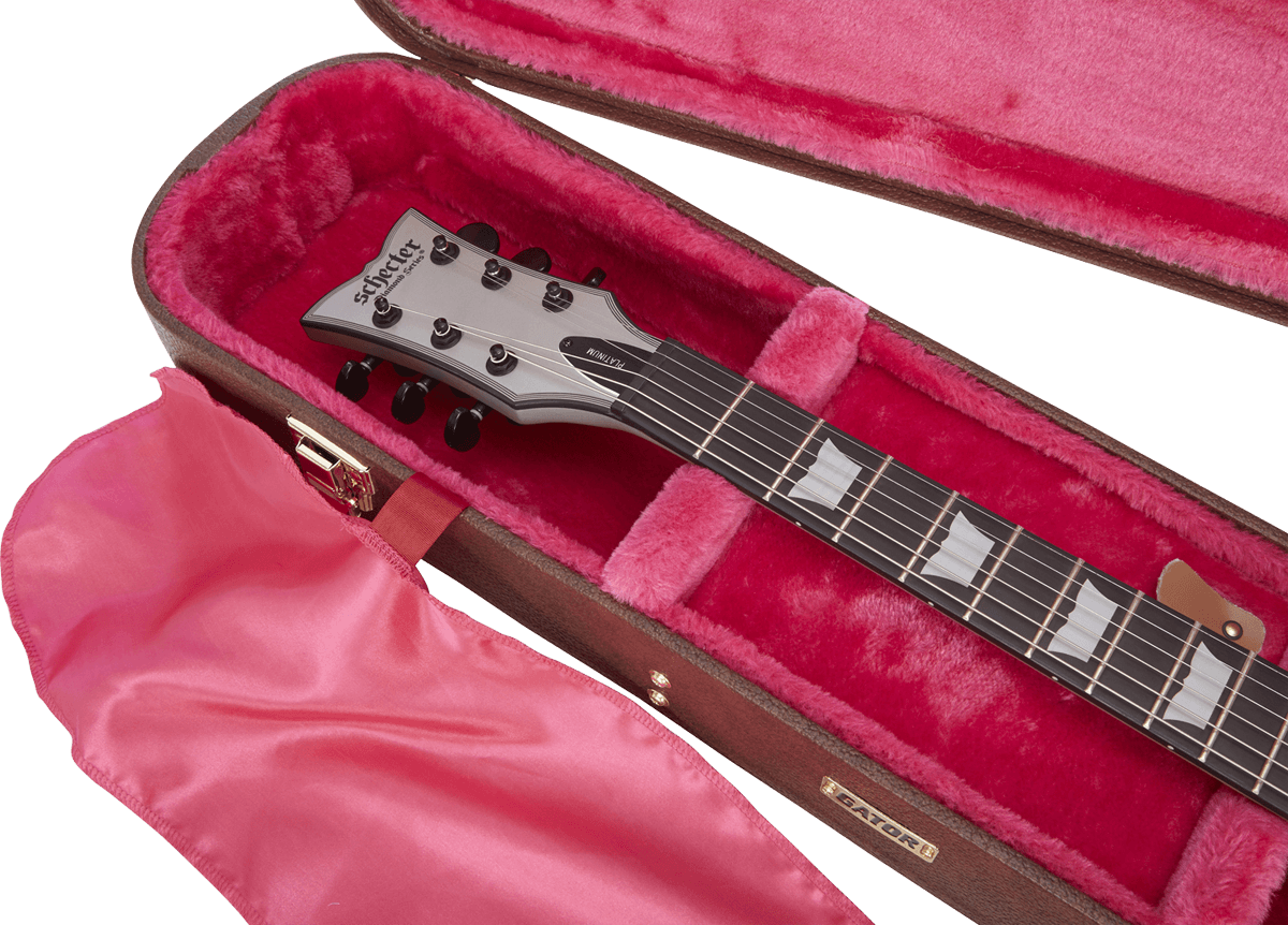 Custodia Les Paul Marrone in Legno Deluxe - GW