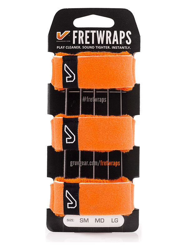 FretWraps Confezione da 3 Arancione acceso - Piccolo