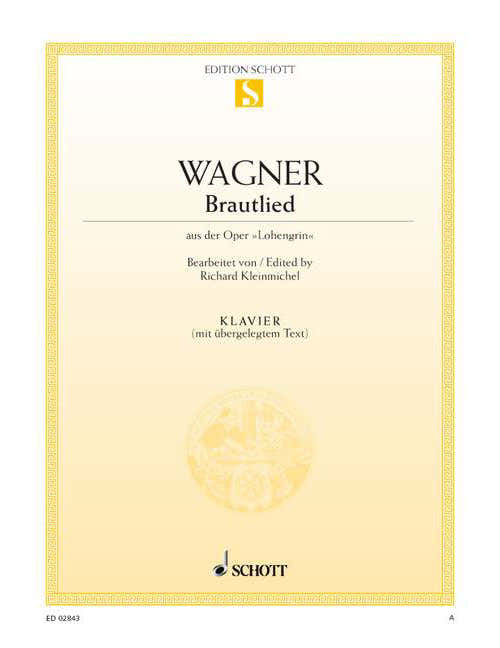WAGNER RICHARD - BRAUTLIED WWV 75 - PIANO