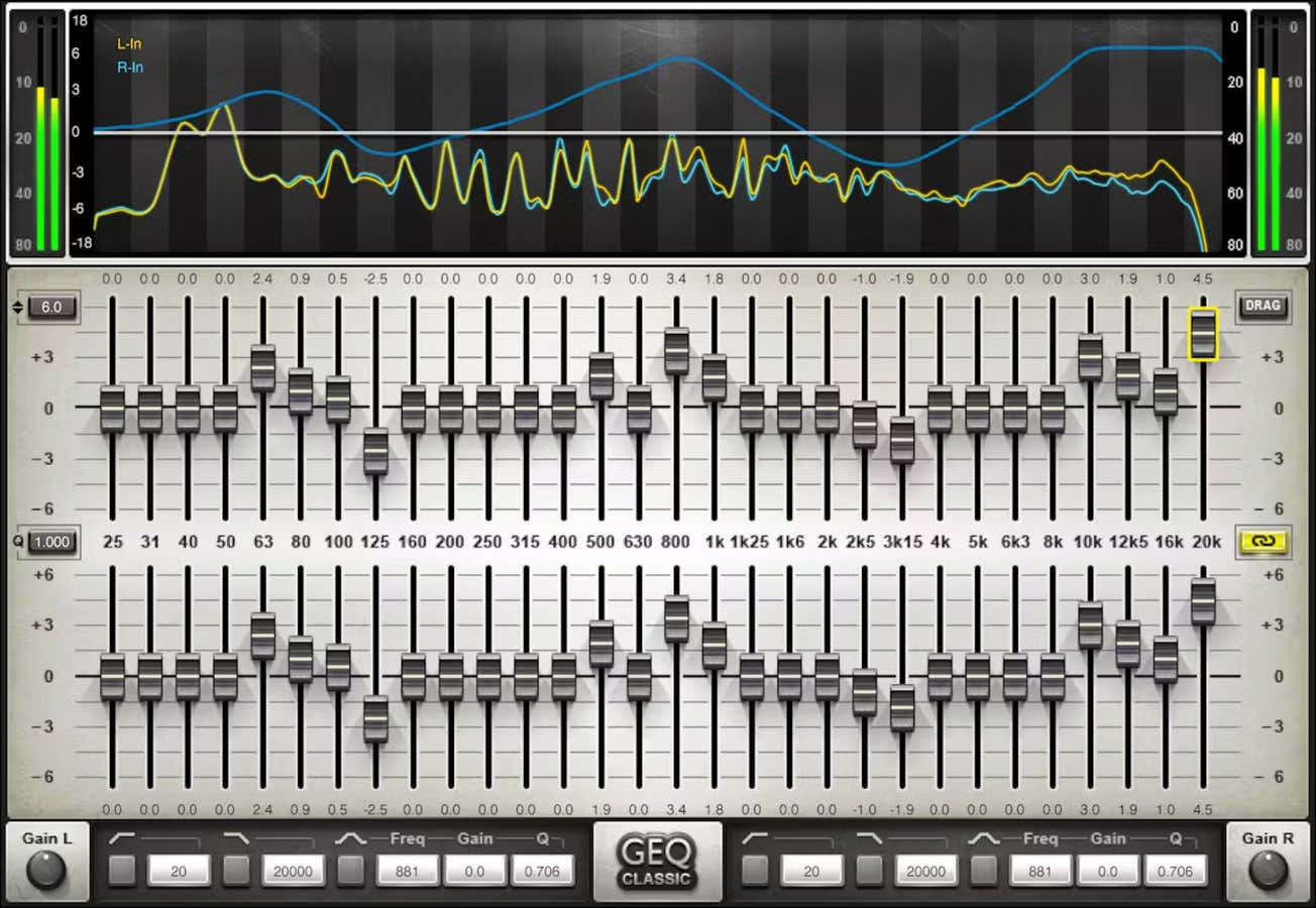 GEQ Equalizzatore grafico