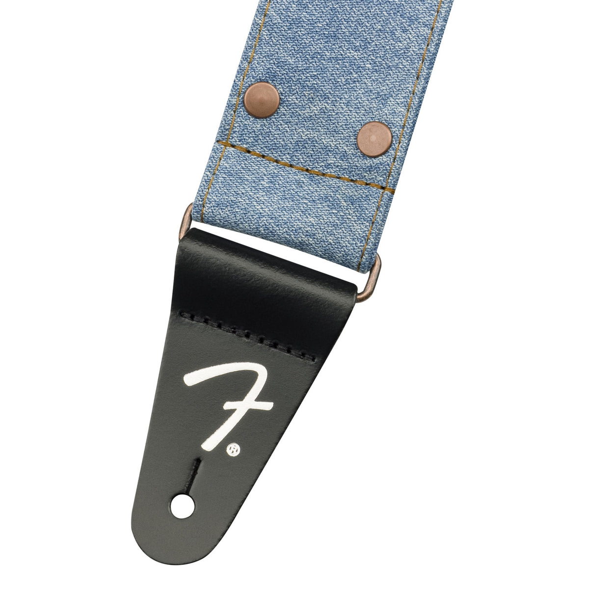 x Wrangler tracolla in denim con borchie indaco chiaro