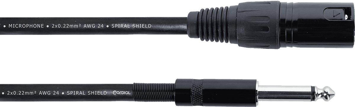Cavo Audio XLR Maschio / Jack Mono 10 M
