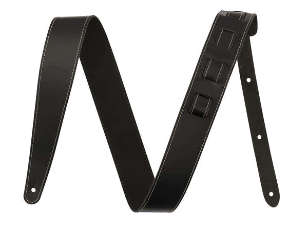 2" Tracolla in pelle Essentials nera
