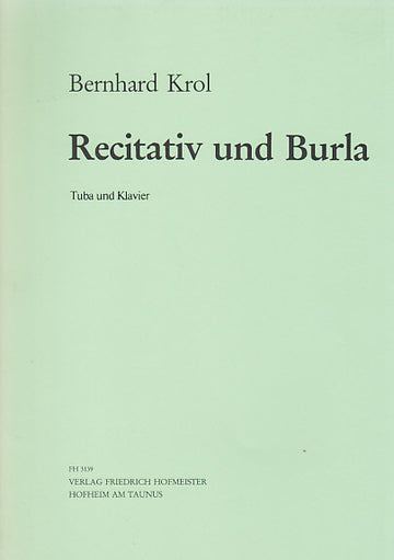 Krol Bernhard - Recitativ Und Burla Op. 83,2 - Tuba/Piano