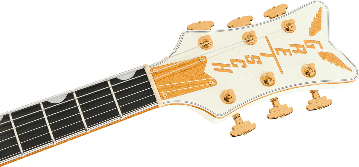 Falcon Center Block LTD with String-Thru Bigsby and Gold Hardware EBO Vintage White