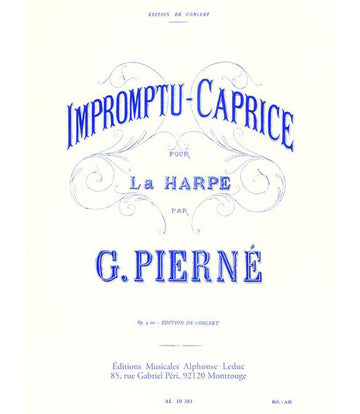 PIERNE GABRIEL - IMPROMPTU-CAPRICE OP.9 TER - HARPE