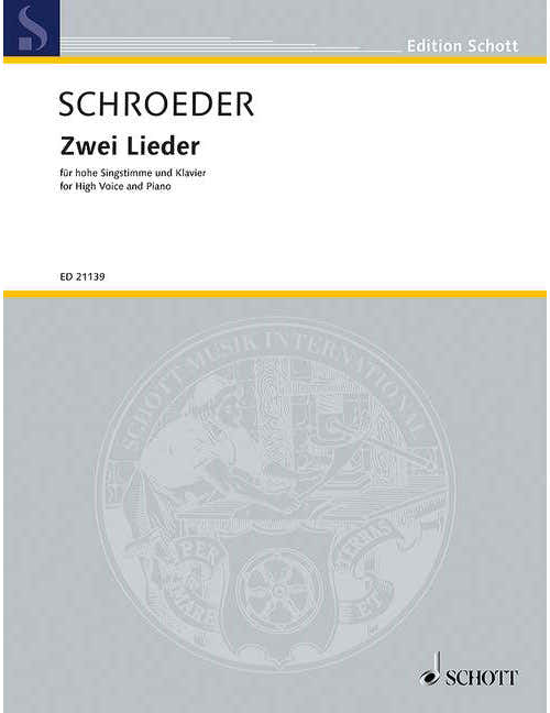 SCHROEDER H. - ZWEI LIEDER - VOIX