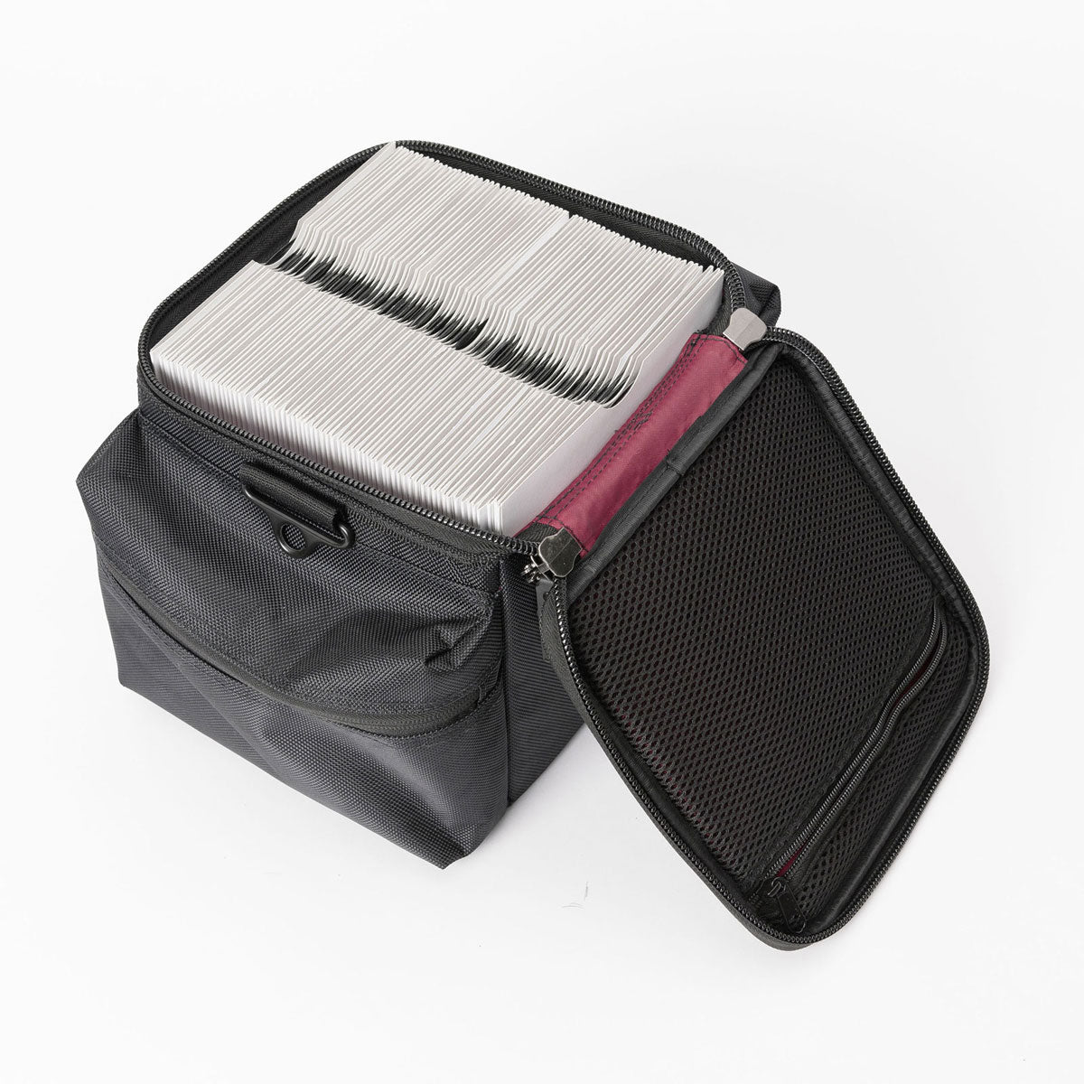 45 Borsa per dischi 100 Nero/bordeaux