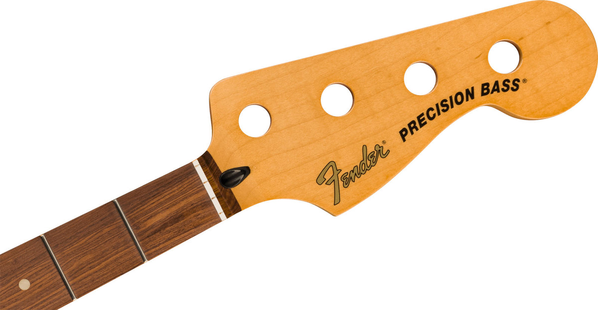 PRECISION TO JAZZ BASS CONVERSION NECK 20 MED JUMBO FRETS 12" RADIUS PAU FERRO