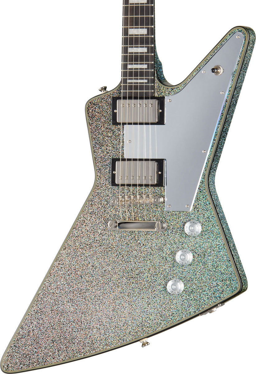 Explorer Custom Signature Lzzy Hale Diamante Nero Brillante Olografico IBG