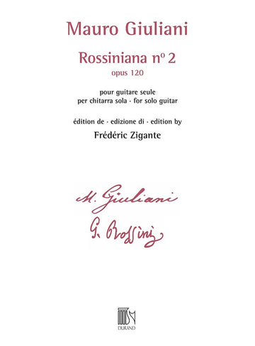 Giuliani - Rossiniana N° 2 (opus 12) - Edition De Frederic Zigante