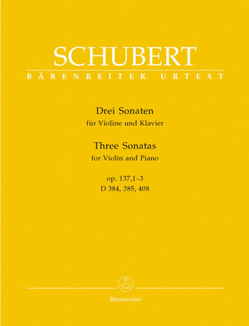Schubert F. - Tre sonate Op.137 1-3 - Violino e pianoforte