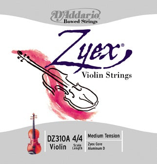 confezione da 10 ZYEX set di corde per violino scala 3/4 tensione media