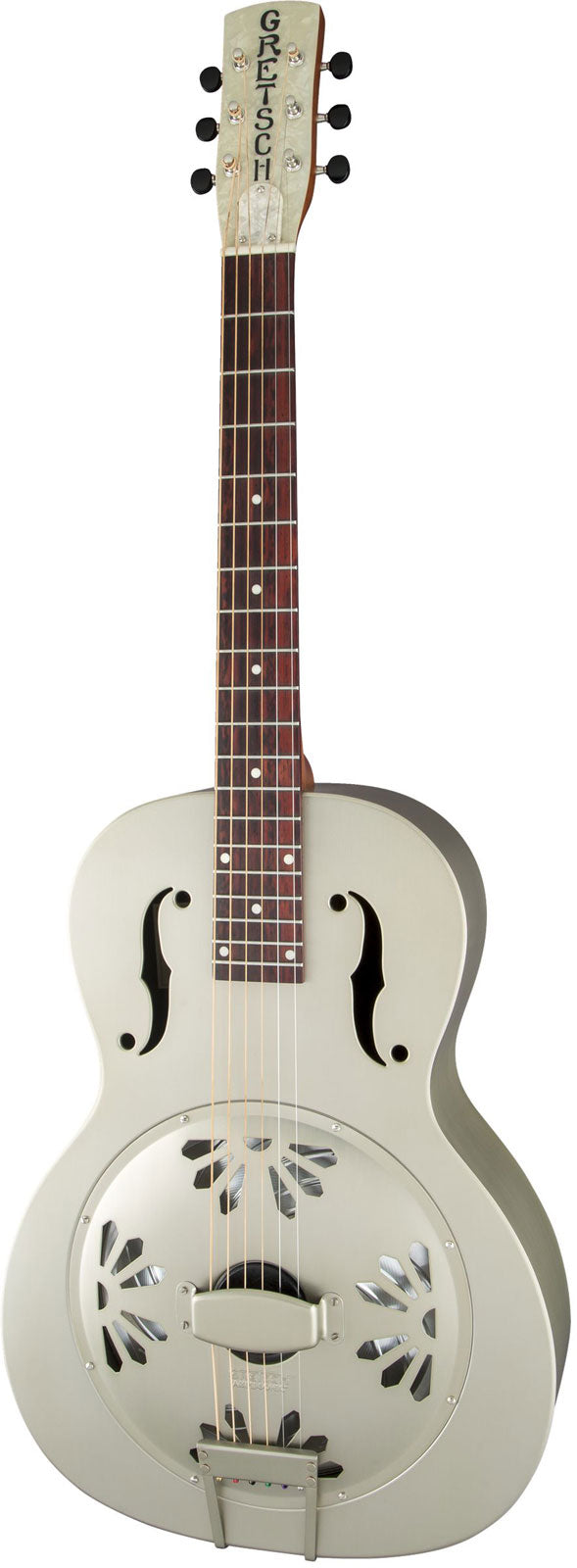 G9201 Honey Dipper Resonator con manico rotondo e cono biscuit, Shed Roof