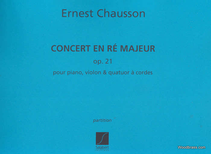 Chausson - Concert Re Op.21 - Partitura