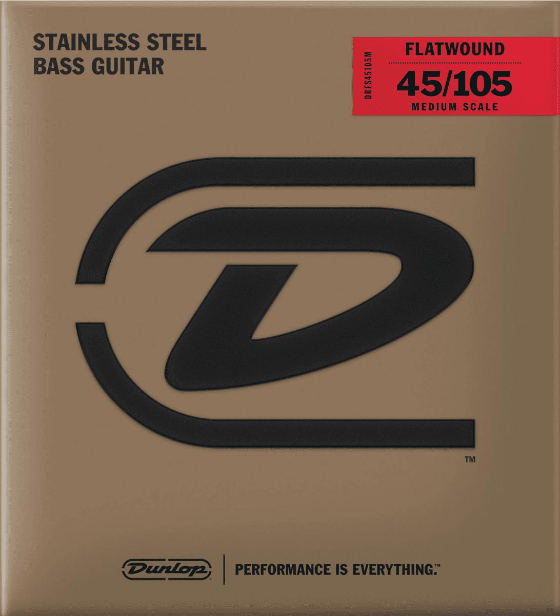 BASS STRINGS FLAT NETS SETS FLAT NETS MEDIUM SCALE 45-105